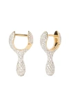 Pdpaola Pavé Ray Hoops In Gold