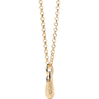 Pdpaola Popcorn Drop Pendant In Gold