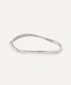 Pdpaola Rhodium-plated Air Bangle Bracelet In Metallic