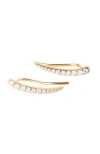 Pdpaola Riga Climbing Earrings In Gold