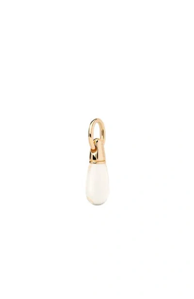 Pdpaola Rock Crystal Drop Pendant In Gold