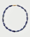 Pdpaola Sodalite Drop Necklace In Blue