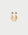 Pdpaola Split Heart Charm In Gold
