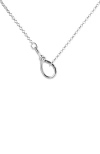 Pdpaola Stacker Clasp Chain Necklace In Silver