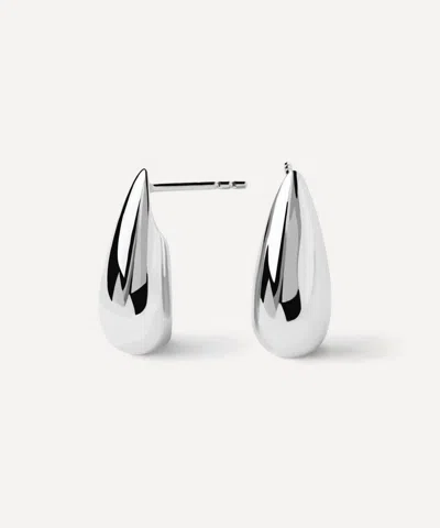 Pdpaola Sterling Silver Large Sugar Drop Earrings