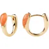 Pdpaola Dpaola Womens Sunstone Isla 18ct Yellow Gold-plated Sterling-silver Hoops In Gold