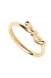 Pdpaola Twist Ring In Gold