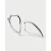 Pdpaola Vento Mini Hoops In Silver