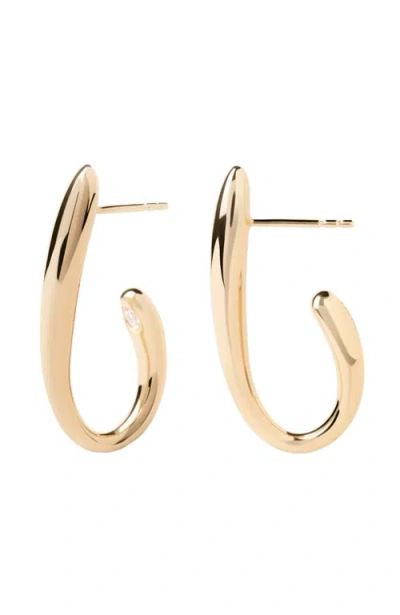 Pdpaola Volta Hoops In Gold