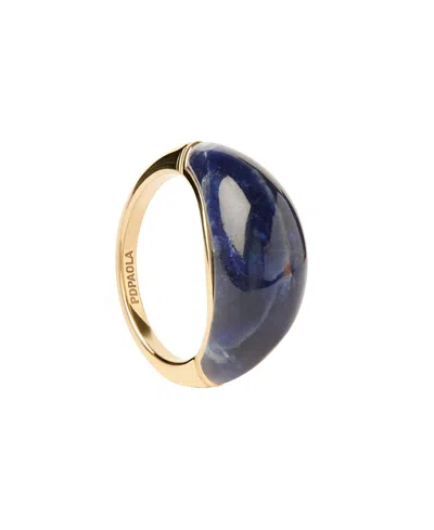 Pdpaola Sodalite Cosmos Stamp Ring