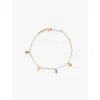 Pdpaola Womens Gold Bloom 18ct Yellow-gold Plated Sterling-silver And Cubic Zirconia Bracelet In Gold