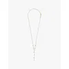 Pdpaola Womens Gold Jane 18ct Yellow-gold Plated Sterling-silver And Cubic Zirconia Necklace In Gold