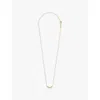 Pdpaola Womens Gold Rainbow 18ct Yellow-gold Plated Sterling-silver And Cubic Zirconia Necklace In Gold