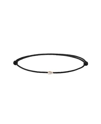 Pdpaola Isa Diamond Cord Bracelet In Black