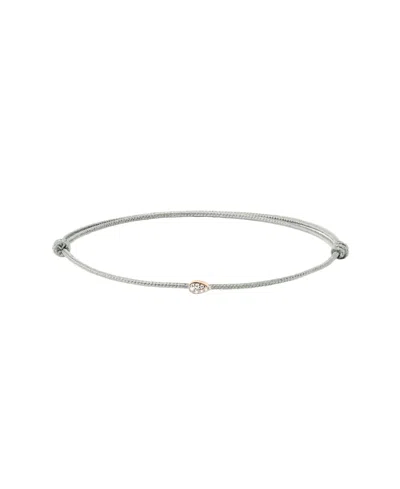Pdpaola Isa Diamond Cord Bracelet In Light Blue