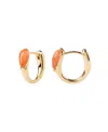 Pdpaola Dpaola Womens Sunstone Isla 18ct Yellow Gold-plated Sterling-silver Hoops In Gold
