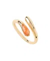 Pdpaola Kalia Ring In Gold/orange