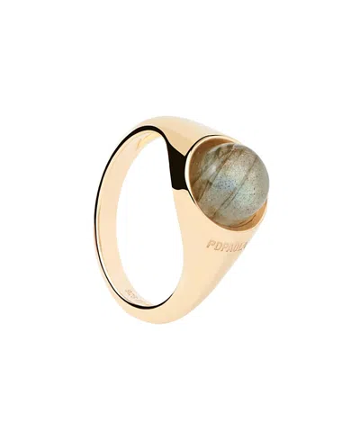 Pdpaola Labradorite Moon Ring