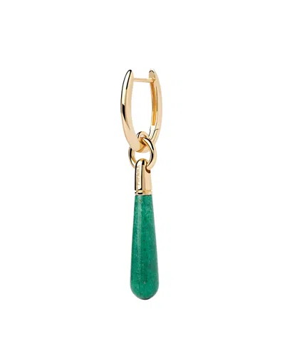 Pdpaola Women's Large Jupiter Single Hoop In Green/gold