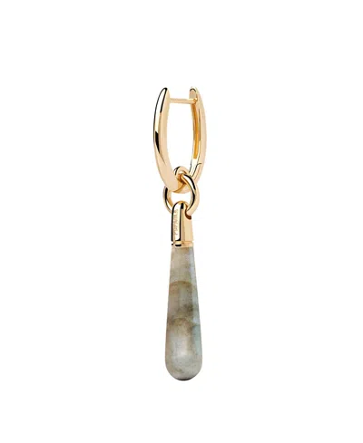 Pdpaola Women's Large Jupiter Single Hoop In Grey/gold