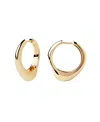 Pdpaola Riba Hoops In Gold