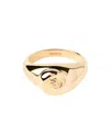 Pdpaola Shell Ring In Gold