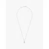 Pdpaola Womens Silver Mini Letter S Sterling-silver And Cubic Zirconia Pendant Necklace In Silver