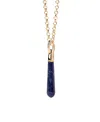 Pdpaola Sodalite Large Drop Pendant In Blue/gold