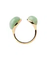 Pdpaola Gravity Stone Ring In Green