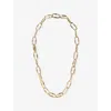 Pdpaola Womens  Loop Chain 18ct Yellow Gold-plated Brass Necklace In Gold