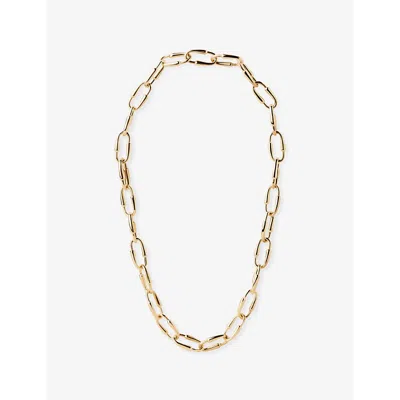 Pdpaola Womens  Loop Chain 18ct Yellow Gold-plated Brass Necklace