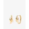 Pdpaola Dpaola Womens Caramelle 18ct Yellow Gold-plated Sterling-silver And Zirconia Hoop Earrings In Gold