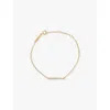 Pdpaola Womens Olga 18ct Yellow Gold-plated Sterling-silver And Cubic Zirconia Bracelet In Gold