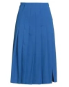 Pdr Phisique Du Role Woman Midi Skirt Blue Size 2 Polyester, Virgin Wool, Elastane