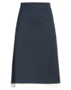 Pdr Phisique Du Role Woman Midi Skirt Midnight Blue Size 2 Recycled Polyester, Virgin Wool, Elastane