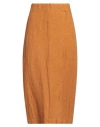 Pdr Phisique Du Role Woman Midi Skirt Rust Size 1 Linen In Red
