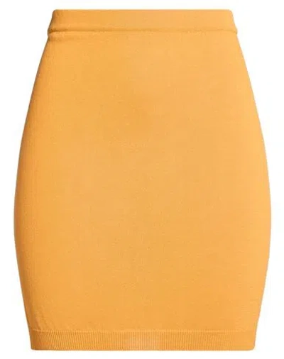 Pdr Phisique Du Role Woman Mini Skirt Mandarin Size 2 Cotton In Orange