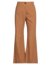 Pdr Phisique Du Role Woman Pants Camel Size 3 Cotton, Linen In Beige