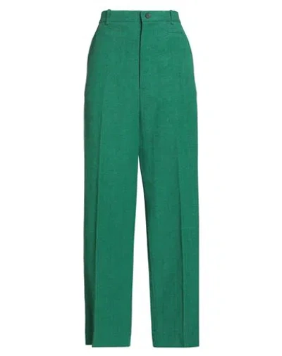 Pdr Phisique Du Role Woman Pants Green Size 1 Linen, Viscose