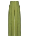 Pdr Phisique Du Role Woman Pants Green Size 2 Linen, Viscose In Green