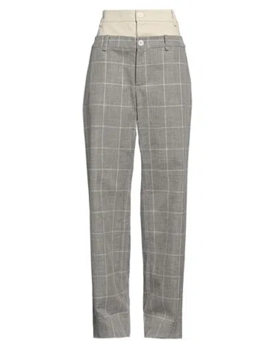 Pdr Phisique Du Role Woman Pants Grey Size 1 Cotton