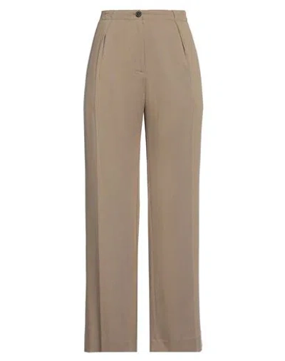 Pdr Phisique Du Role Woman Pants Khaki Size 2 Lyocell In Gold