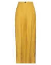 Pdr Phisique Du Role Woman Pants Marigold Size 2 Linen, Viscose In Yellow