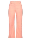 Pdr Phisique Du Role Woman Pants Salmon Pink Size 3 Cotton, Linen