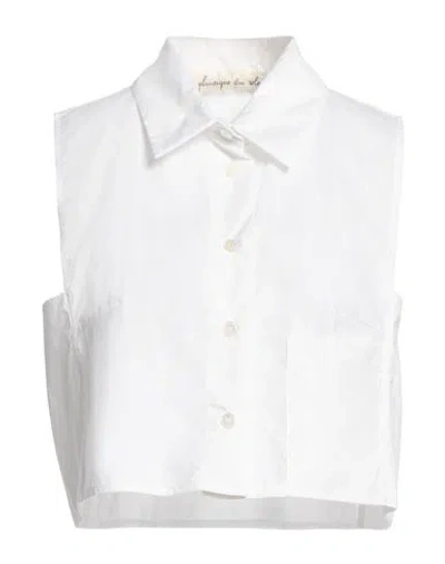 Pdr Phisique Du Role Woman Shirt White Size Onesize Cotton