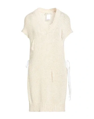 Pdr Phisique Du Role Woman Sweater Ivory Size 1 Cotton, Polyamide, Linen In White