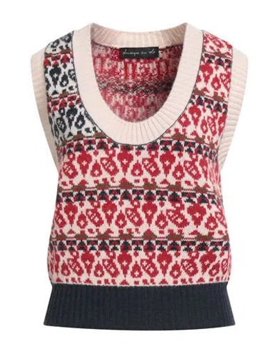 Pdr Phisique Du Role Woman Sweater Red Size 1 Acrylic, Alpaca Wool, Wool In Multi