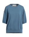 Pdr Phisique Du Role Woman Sweater Slate Blue Size 2 Cotton In Blue