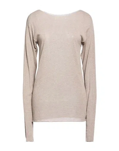Pdr Phisique Du Role Woman Sweater Taupe Size 2 Cotton In Gray