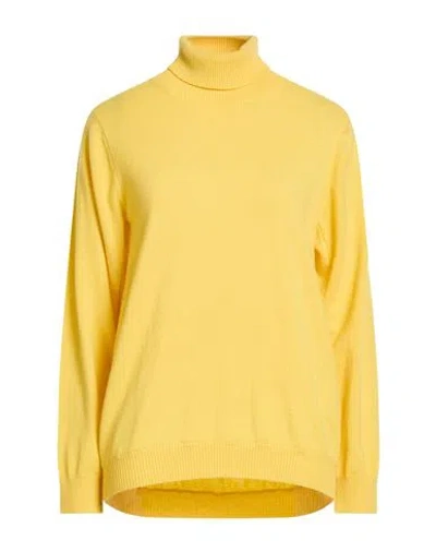 Pdr Phisique Du Role Woman Turtleneck Yellow Size 1 Merino Wool, Cashmere